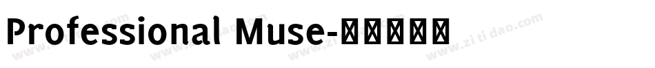 Professional Muse字体转换